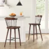 Delway Curved Back Mixed Material Counter Height Barstool Walnut - Threshold™ -Every Space Store GUEST 8d5acda5 0082 43c7 bb92 8cea3fd0ee25