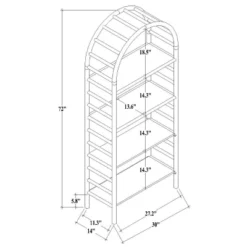 72" Holladay Curved Wooden Bookcase - Threshold™ Designed With Studio McGee -Every Space Store GUEST 907a020b f8bd 48ff ad78 2332a2c16f0a