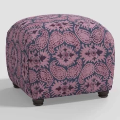 Poppy Ottoman In Damask - Skyline Furniture -Every Space Store GUEST 93ba61ba 574c 45ca 9c71 297a8f25aa5d