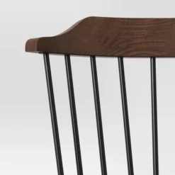 Delway Curved Back Mixed Material Dining Chair Walnut - Threshold™ -Every Space Store GUEST 951c12c9 d54a 4914 82d1 b9720caac2bd