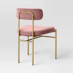 Orion Luxe Dining Chair With Brass Legs Blush Velvet - Threshold™ -Every Space Store GUEST 95e896b0 31de 452f 9f0c 7e8bf7ba7238 1