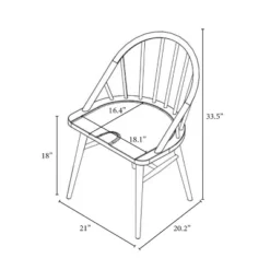 2pk Adwolf Rounded Spindle Dining Chairs Black - Threshold™ -Every Space Store GUEST 9717f7b7 7377 4009 b5b2 b90142c847de