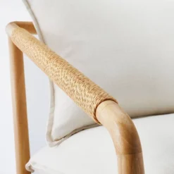 Ventura Upholstered Accent Chair With Wood Frame Natural - Threshold™ Designed With Studio McGee -Every Space Store GUEST 98662dff f5db 4a4f 8dae a4b4967b85d1