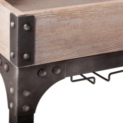 Franklin Bar Cart And Wine Rack Weathered Gray - Threshold™ 8 Franklin Bar Cart And Wine Rack Weathered Gray - Threshold™ -Every Space Store GUEST 999f1629 e0ab 4692 9a9e 8313a8429fea