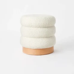 Clarkdale Channel Tufted Ottoman With Wood Base - Threshold™ Designed With Studio McGee -Every Space Store GUEST 9e78f4ea 34e1 4b4c 8927 610a96c011f0