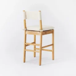 Emery Wood Counter Height Barstool With Upholstered Seat And Sling Back Natural - Threshold™ Designed With Studio McGee -Every Space Store GUEST 9f7f5d4d d259 4ec6 a838 71315204c3fa