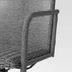 2pc Granby Padded Wicker Outdoor Patio Dining Chairs Swivel Chairs Gray - Threshold™ -Every Space Store GUEST a2329e13 28a4 4d79 b964 0664d43c43fa