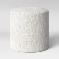 Bodrum Round Upholstered Ottoman - Threshold™