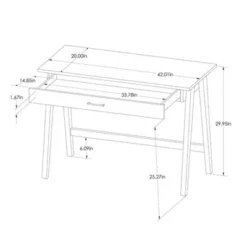 Paulo Wood Writing Desk With Drawer - Threshold™ -Every Space Store GUEST a3818299 8a65 473a bf93 e5c5d6e1b99b