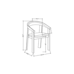 Terra Solid Wood Curved Back Dining Chair - Threshold™ Designed With Studio McGee -Every Space Store GUEST a386c950 6b68 47a0 8004 10af9f6b52b5