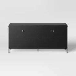 Half Glass TV Stand For TVs Up To 60" Black - Threshold™ -Every Space Store GUEST a42819a2 9e13 4ac9 88af 1fd74a157ca8