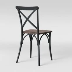 Set Of 2 Malden French Bistro Dining Chair Matte Black - Threshold™ -Every Space Store GUEST a5c2495e e363 491c 8853 f3d2bf7c79b7