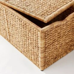 Natural Woven Storage Bench - Threshold™ Designed With Studio McGee: Metal Frame, Fish Scale Pattern, No Assembly Required -Every Space Store GUEST a6e6878e 6b8c 4d6f b297 bceeff97cca7