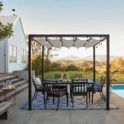 Fairmont Rectangle Steel Patio Dining Table, Outdoor Furniture - Black - Threshold™ -Every Space Store GUEST a8a8b032 4105 410f b9f9 776d31aac4c1