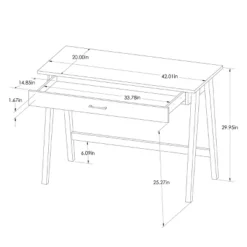 Paulo Wood Writing Desk With Drawer - Threshold™ -Every Space Store GUEST aa67f76e 579f 471c 9f59 5e52d395965b