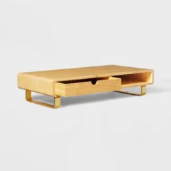 Monitor Riser With USB And Wireless Charging Brown - Threshold™ -Every Space Store GUEST aab00da1 6bb3 4079 920f 355fec806509