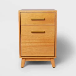 Wood Mid Century File Cabinet Light Brown - Threshold™ -Every Space Store GUEST aae377f9 606a 4e16 8f0f 646dc9a13826