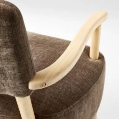 Corallina Upholstered Wooden Accent Chair Brown - Threshold™ Designed With Studio McGee -Every Space Store GUEST ac425caa eb21 4d8c 8995 284526e2ed49