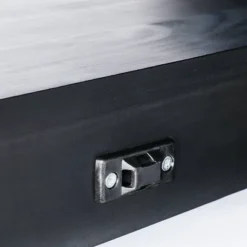 Console Table With Woven Rattan Shelf Black - Threshold™ Designed With Studio McGee -Every Space Store GUEST ace694e0 8779 47cd 88e0 f26dc4c34e37