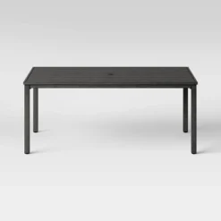 Ryegate 6 Person Weathered Teak Rectangle Patio Dining Table - Threshold™