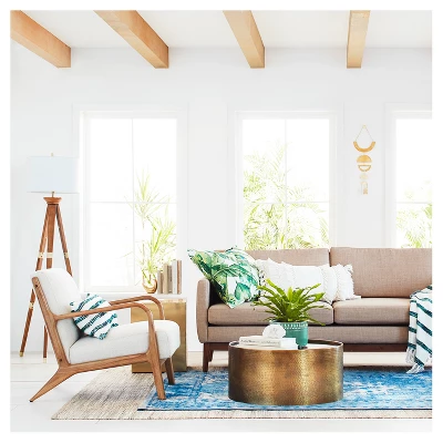 Manila Round Hammered Drum Coffee Table - Threshold™ 4 Manila Round Hammered Drum Coffee Table - Threshold™ - Image 2