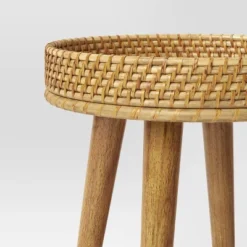 Round Natural Woven Accent Table - Threshold™ -Every Space Store GUEST b27ff563 94ad 4dae 96e3 780043038f55