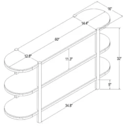 32" Portola Hills 3 Shelf Horizontal Bookcase - Threshold™ Designed With Studio McGee -Every Space Store GUEST b29322d3 efb6 44c0 a459 930a88eaa026