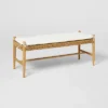 Cardamine Woven Upholstered Bench Natural - Threshold™ Designed With Studio McGee -Every Space Store GUEST b356fce5 7676 450b af74 5fd488c68942