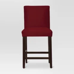 25" Velvet Parsons Counter Height Barstool Wood - Threshold™ -Every Space Store GUEST b539eeaa 1ae4 48fe 875e 083e930b8dc6