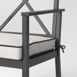 2pc Searsburg Aluminum Outdoor Patio Dining Chairs Arm Chairs Black - Threshold™ -Every Space Store GUEST b55b6a13 2bb5 4c95 a602 021a74e120c6