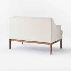 Howell Upholstered Loveseat With Wood Base Cream - Threshold™ Designed With Studio McGee -Every Space Store GUEST ba20ecdd 1cc9 4fe3 a347 1d1188e93328