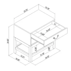 Elmira Nightstand Brown - Threshold™ Designed With Studio McGee -Every Space Store GUEST ba23a28f 8b95 42ea acce 9cc3df7af05f