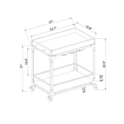Franklin Bar Cart And Wine Rack Weathered Gray - Threshold™ 9 Franklin Bar Cart And Wine Rack Weathered Gray - Threshold™ -Every Space Store GUEST baddc049 bc6c 41a3 9626 2f6e9e0bb00f