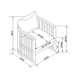 Richfield Barrel Spindle Back Accent Chair Cream/Natural - Threshold™ Designed With Studio McGee -Every Space Store GUEST bbb41ede da8a 4504 8108 f181a183083e