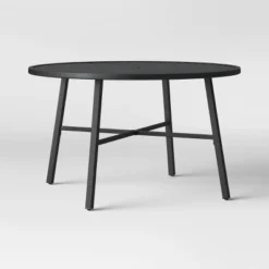 Fairmont 4-Person Round Patio Dining Table Black - Threshold™ -Every Space Store GUEST bc56d595 c043 4981 9334 d99fdcbac144