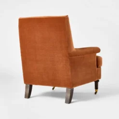 Mercer Rolled Upholstered Armchair With Casters - Threshold™ Designed With Studio McGee 14 Mercer Rolled Upholstered Armchair With Casters - Threshold™ Designed With Studio McGee -Every Space Store GUEST be2dde32 1662 43fb 8f4d 74b05694fc43