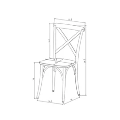 Set Of 2 Malden French Bistro Dining Chair Black - Threshold™ -Every Space Store GUEST be93dcf6 6a27 4d9e 83a8 3927be01d462