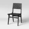 Ceylon Woven Dining Chair Black - Threshold™: Rubberwood Frame, Polyester Accents, 250lb Capacity -Every Space Store GUEST bf5a5541 81e4 439b b07e 2be9f0d5bb79 1