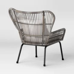 2pc Steel And Wicker Latigo Rust Resistant Outdoor Patio Club Chairs Gray - Threshold™ -Every Space Store GUEST c2d361ce 620b 4652 be7f c43997f5d75d