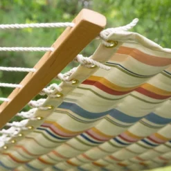 13' Pillowtop Outdoor Fabric Hammock With Spreader Bar Terracotta Pink - Threshold™ -Every Space Store GUEST c4063e24 05a0 4999 891a 855cd3d9b6e7