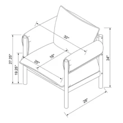 Arbon Wood Dowel Accent Chair With Cushion Arms - Threshold™ Designed With Studio McGee -Every Space Store GUEST c429d501 6755 4c8a 864f afd6717b29db