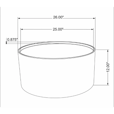 Manila Round Hammered Drum Coffee Table - Threshold™ 9 Manila Round Hammered Drum Coffee Table - Threshold™ - Image 7