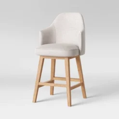 Kinston Swivel Curved Back Upholstered Counter Height Barstool - Threshold™ 21 Kinston Swivel Curved Back Upholstered Counter Height Barstool - Threshold™ -Every Space Store GUEST c82621b6 96ab 44e5 b687 5f1002216c8e