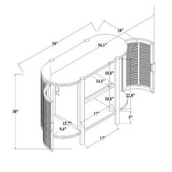 Portola Hills Caned Door Console With Shelves - Threshold™ Designed With Studio McGee -Every Space Store GUEST ca010533 3434 4baa 9362 bdbf17be2193