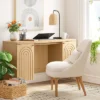 Arches Writing Desk With Storage Cabinets Natural - Threshold™ 2 Arches Writing Desk With Storage Cabinets Natural - Threshold™ -Every Space Store GUEST cb0e5943 62d3 4415 a5e1 4cddfe65ed1e