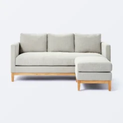 Woodland Hills Wood Base Sofa Light Gray - Threshold™ Designed With Studio McGee -Every Space Store GUEST ccca059c 0892 4548 9413 b055d1449dad
