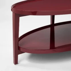 Coffee Table Lacquer Finish Dark Red - Threshold™ Designed With Studio McGee -Every Space Store GUEST ce670419 8099 4ba8 ac11 cfda965fcab5