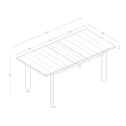 Bombelli Modern Extendable Dining Table Black - Threshold™ -Every Space Store GUEST d055b2d2 601c 4c8f ab77 0d8884e1a723