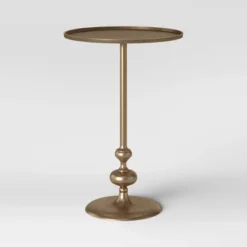 Londonberry Turned Accent Table Brass - Threshold -Every Space Store GUEST d25fc13c e72a 48a7 a4ae 5073d83ccc11