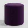 Round Thalia Ottoman In Velvet - Skyline Furniture -Every Space Store GUEST d2acf510 7ad6 473b ba87 a2f37ff355e2